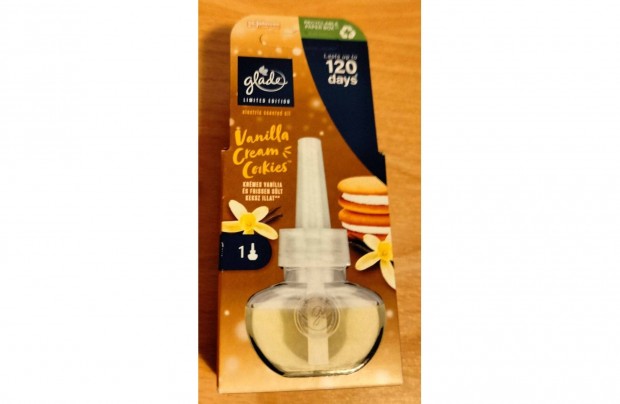 Glade, elektromos lgfrisst utntlt Vanilla Cream Cookies, 20ml j