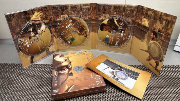 Gladiátor DVD Extra box, 3 lemezes