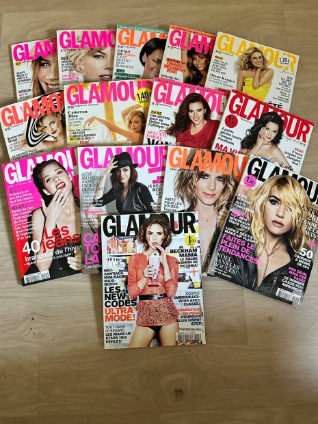 Glamour francia ni magazinok (14 db)