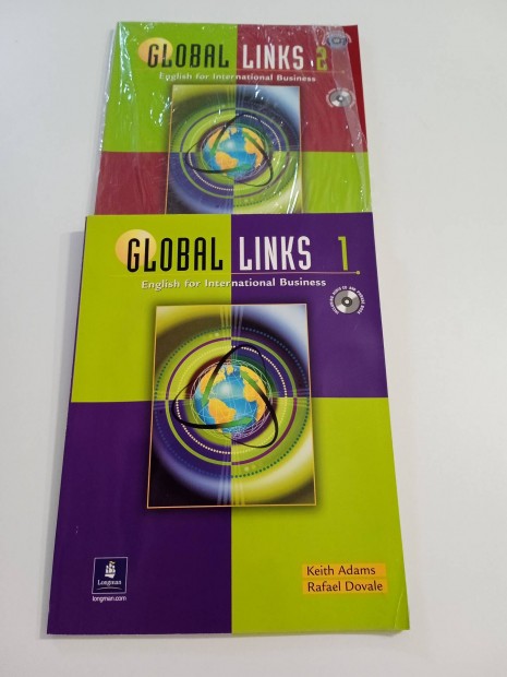 Global Links 1, 2. + CD-k . Angol zleti knyvek 