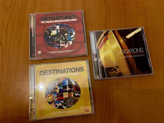Globalunderground CD lemezek 3db 12.000 egyben. 