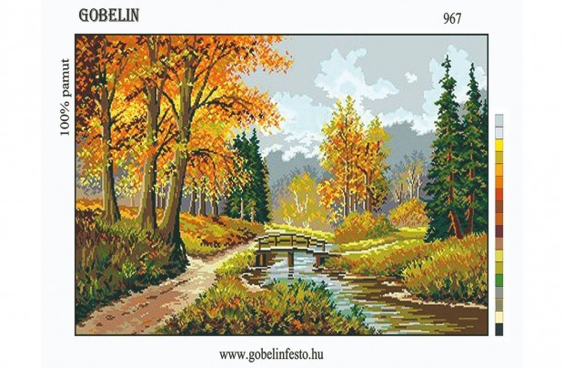 Gobelin elfestett alapja 45x60cm