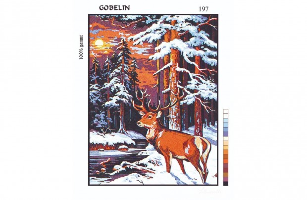 Gobelin festett alapja 30x40cm