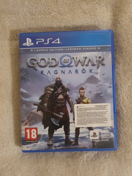 God of War Ragnark PS4 jtk karcmentes jszer