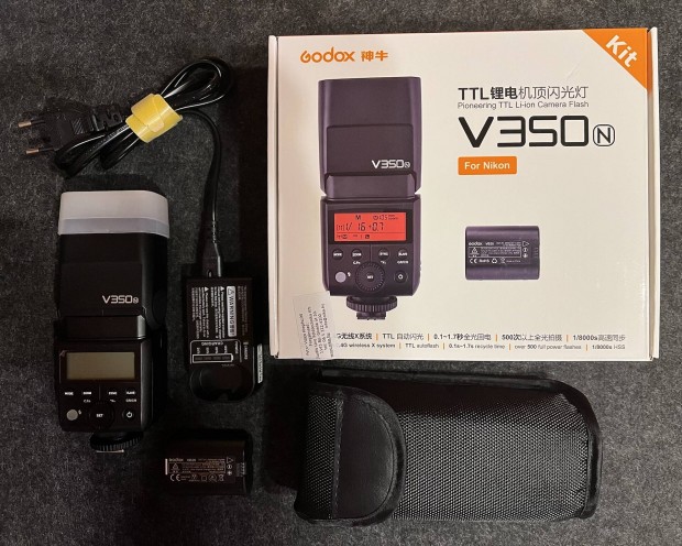 Godox V350n (Nikon) rendszervaku