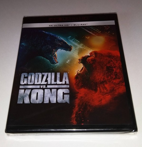 Godzilla Kong ellen 4K UHD + Blu-ray Film - Szinkronos! - csere is!
