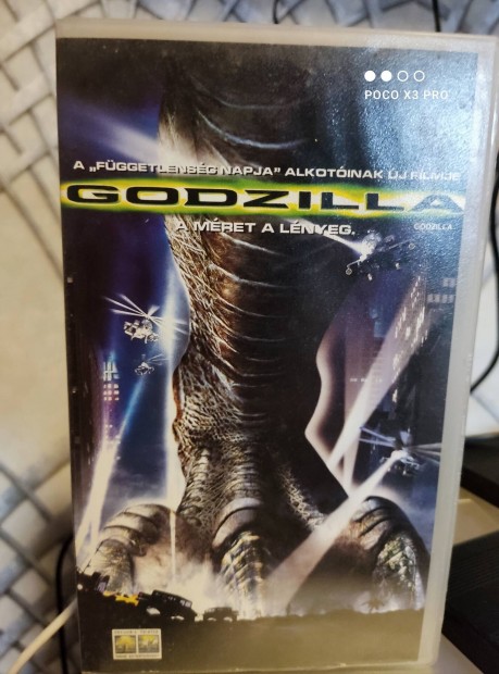 Godzilla VHS elad 