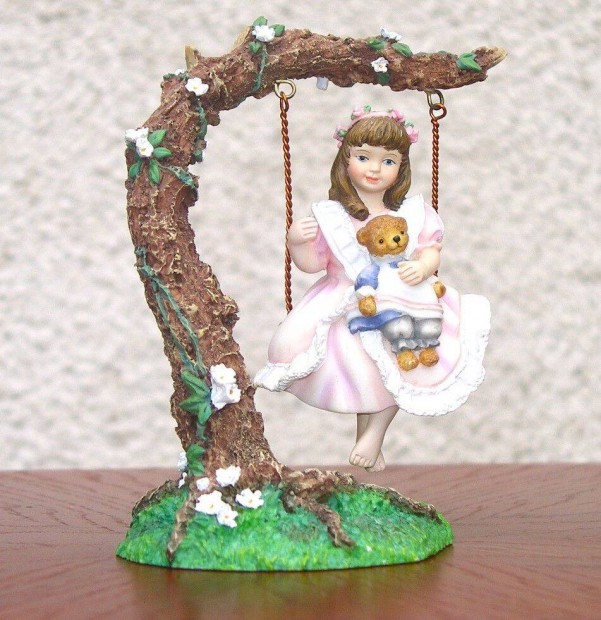 Goebel (Hummel) - Hinta kettnek - porcelnfigura (Swing for Two SK 7)