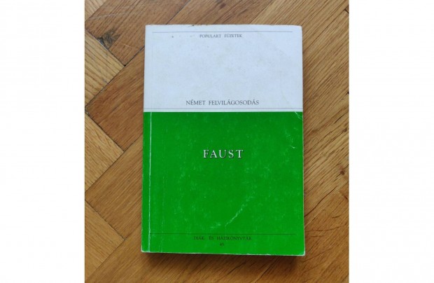 Goethe Faust hasznlt knyv irodalom nmet felvilgosods