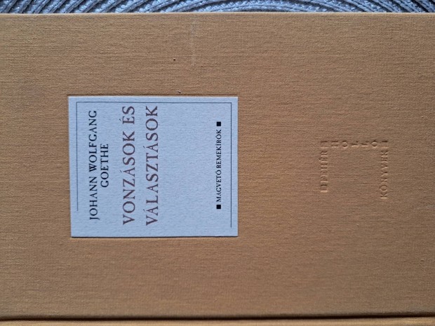 Goethe Vonzások És Választások