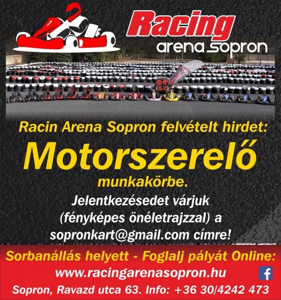 Gokart motor szerel Sopron