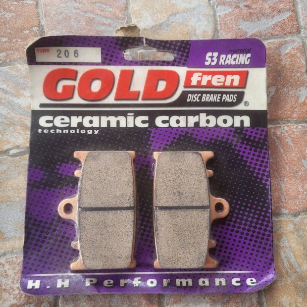 Gold Fren 206 S3 motorkerékpár fékbetét