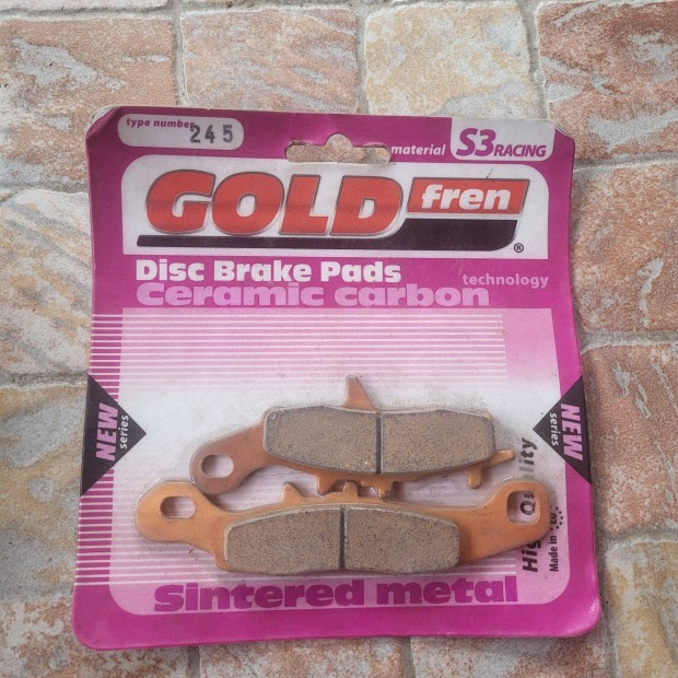 Gold Fren 245 S3 motorkerékpár fékbetét