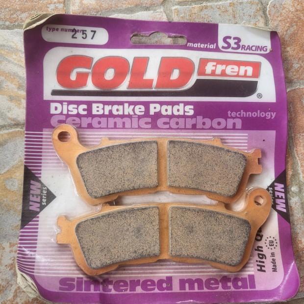 Gold Fren 257 S3 motorkerékpár fékbetét