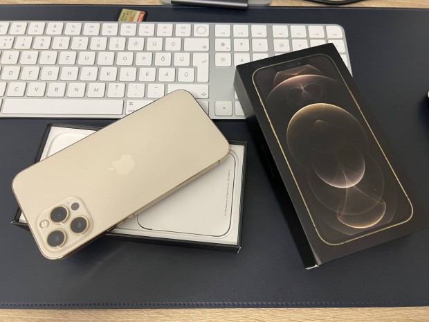 Gold iphone 12 pro max 128gb 87% független