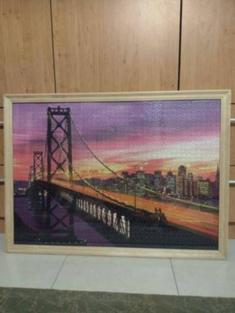 Golden Gate hd 3000 db-os puzzle kp fa keretben  