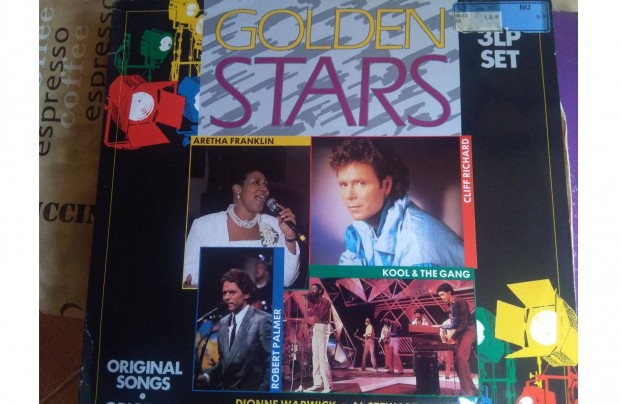 Golden stars 3 db-os bakelit hanglemez album elad