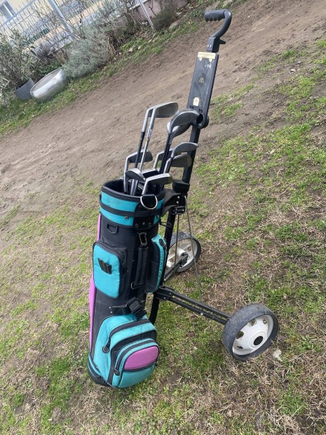 Golfszett golft 13 db golfkocsi 