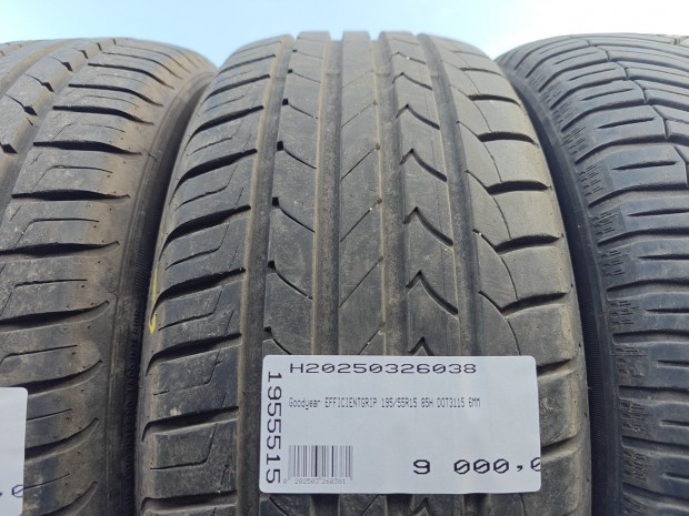 Goodyear EFFICIENTGRIP 195/55R15 85H DOT3115 6MM HASZNÁLT NYÁRIGUMI H