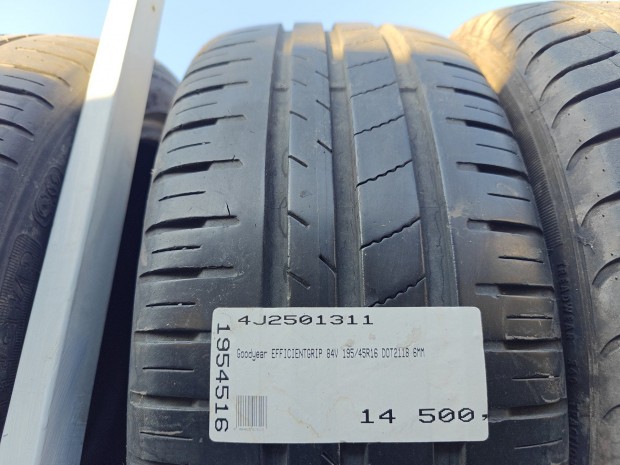 Goodyear EFFICIENTGRIP 84V 195/45R16 DOT2118 6MM HASZNÁLT NYÁRIGUMI V