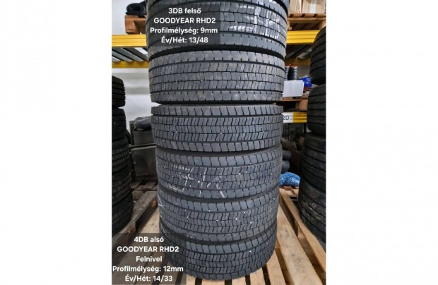 Goodyear RHD2 H�z� 225/75 R17,5 3db csak gumi 4db felnivel