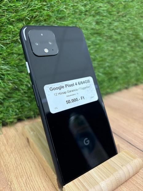 Google Pixel 4 Krtyafggetlen 64 GB 4 GB Ram, 12 h garancia