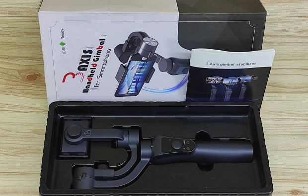Goolsky Kézi Gimbal Stabilizátor Okos telefonhoz, és Gopro kamerához E