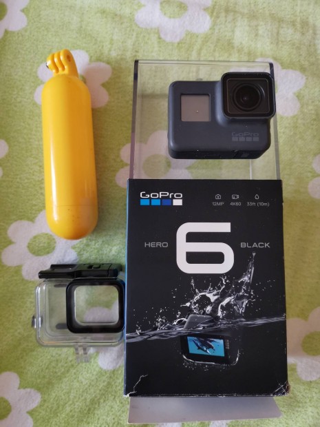 Gopro 6 black, s tartozkai. 