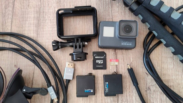 Gopro Hero 5 Hero5 4k kamera videkamera 32gb SD HC, 2 akku