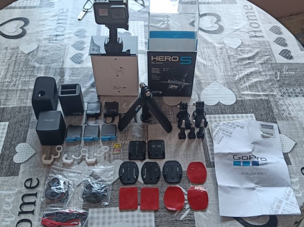 Gopro Hero 5 jszer+5 akksi tltkkel+32, 64 krtya