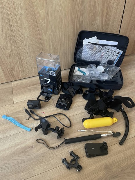 Gopro Hero 7 Black + 128 GB Sandisk + kiegsztk