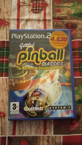 Gottlieb Pinball Classics PS2 (Ritka) jtk elad