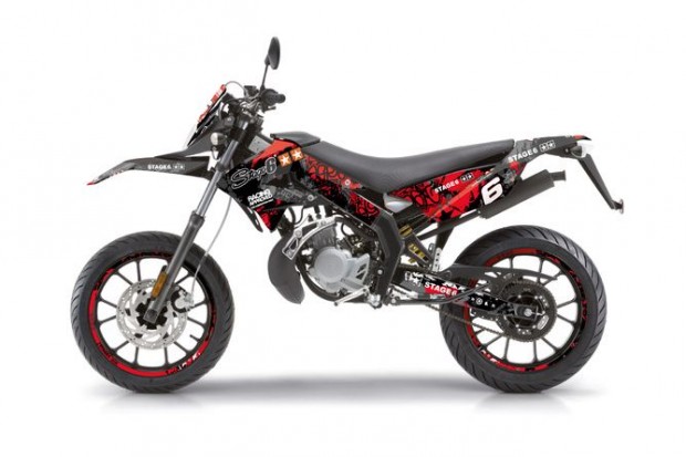 Grafikai kszlet Derbi Xtreme 2011 - 2017 Stage6 piros / fekete