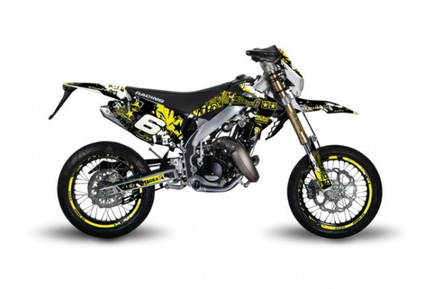 Grafikai kszlet Honda HM 50 Stage6 srga / fekete