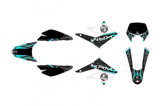 Grafikai készlet KRM Türkiz Derbi X-treme 2011 - 2017