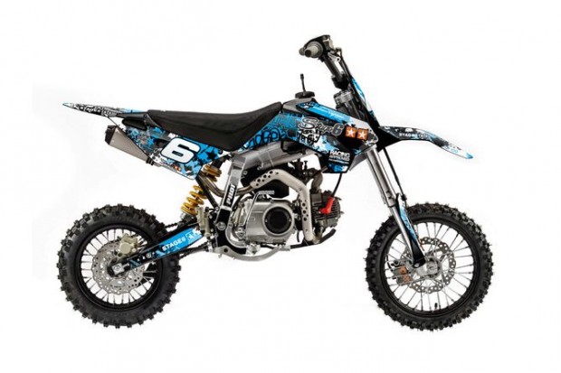 Grafikai készlet Pit Bike YCF Pilot Stage6 kék / fekete