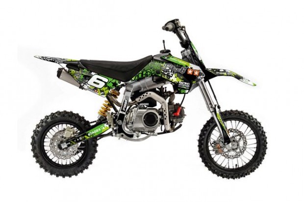 Grafikai készlet Pit Bike YCF Pilot Stage6 zöld / fekete