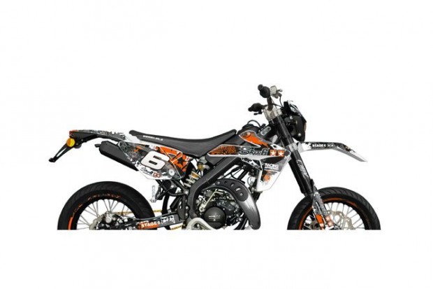 Grafikai k�szlet Rieju MRT 2009 - 2021 Stage6 narancs / feh�r