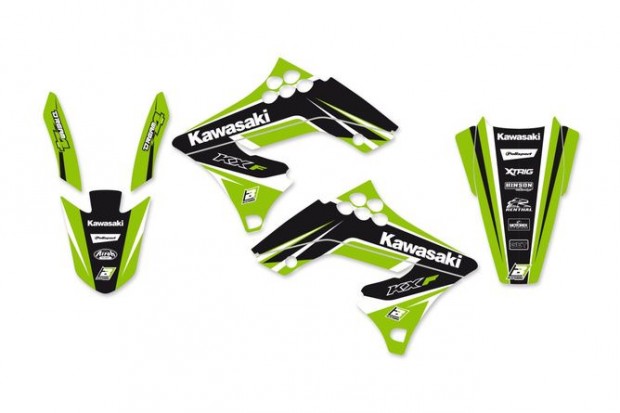 Grafikai készlet üléshuzattal Blackbird KXF 250 2009-2012