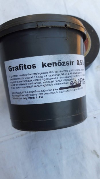 Grafitos zsir  0.5 kg sly bonzatlan dobozban