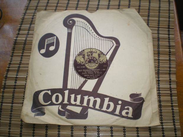 Gramofonlemez Columbia Fnyes Kat Az ms volt mint n Egy szhaj ass