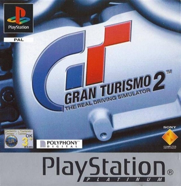 Gran Turismo 2 The Real Driving Simulator, Platinum Ed., Mint PS1 játé