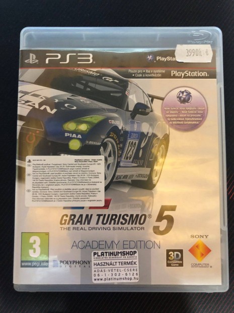 Gran Turismo 5 PS3 jtk jszer llapotban