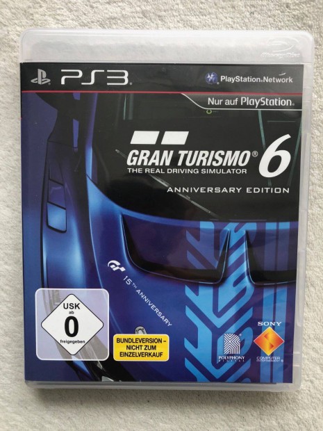 Gran Turismo 6 Anniversary Edition Ps3 Playstation 3 magyar felirattal