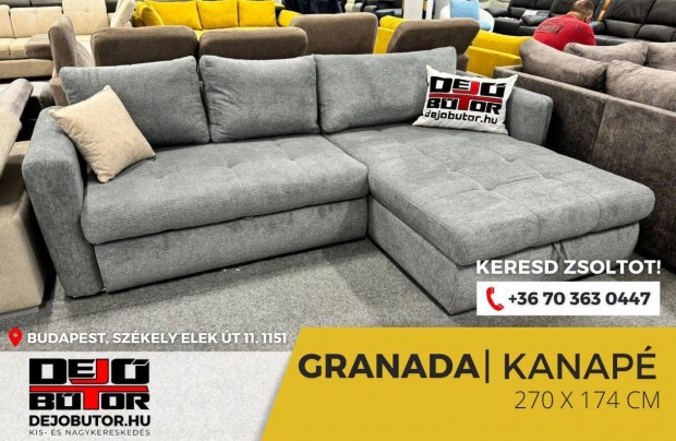 Granada sarok kanap lgarnitra rugs aragon 83 gray 270x174 cm