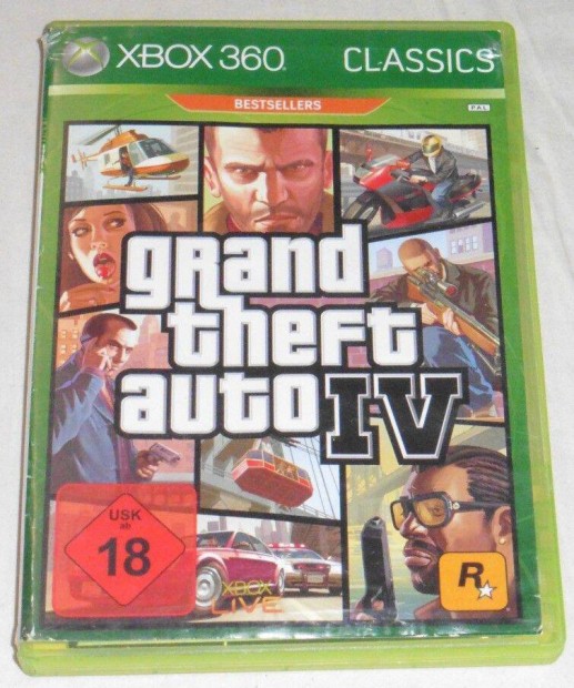Grand Theft Auto 4. (GTA 4.) Gyri Xbox 360, ONE, Series X Jtk