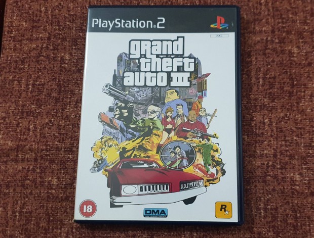 Grand Theft Auto III GTA Playstation 2 eredeti lemez ( 5000 Ft )