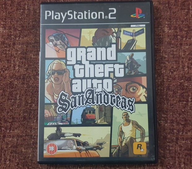 Grand Theft Auto San Andreas Ps2 eredeti lemez ( 8000 Ft )