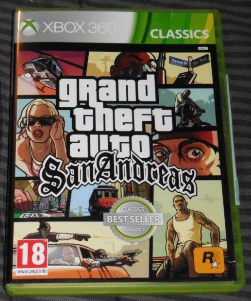 Grand Theft Auto - San Andreas Gyri Xbox 360, ONE, Series X Jtk