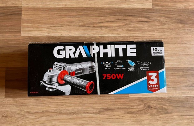 Graphite 59g063 Sarokcsiszol 750w 115mm bontatlan